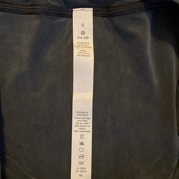 lululemon lab Restore Bodysuit Melanite Size 8 NWT - Picture 7 of 9